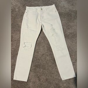 Frame Denim Men's Distressed Light Jeans